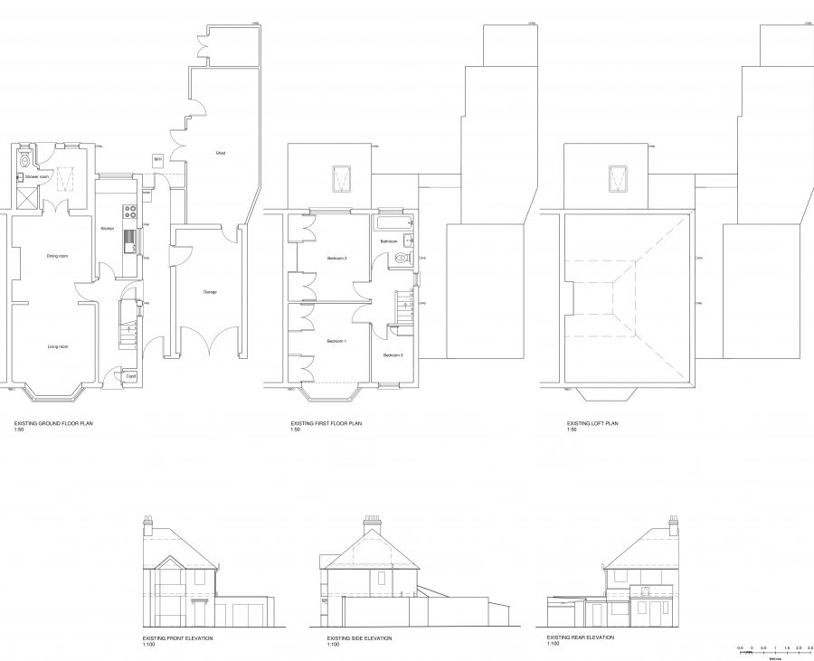Perne Road Extension Existing Plans and Elevations