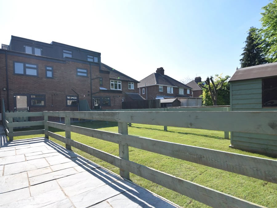 Perne Road Extension Rear Garden view